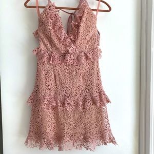 Saints and Secrets size medium blush floral detail dress, Nanamacs